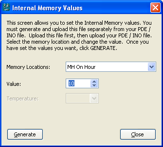 Internal Memory Window