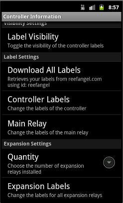 Expansion Relay Settings