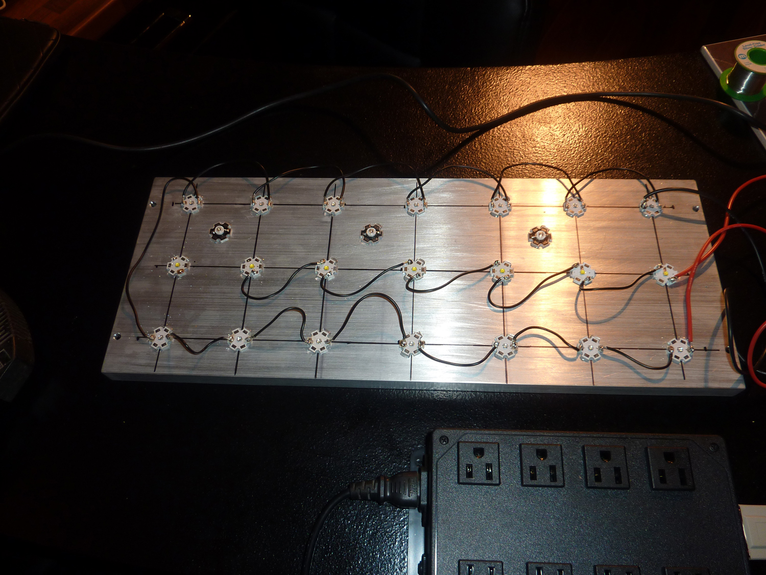 LEDs, outer only in series