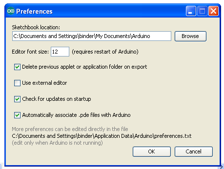 arduino prefs
